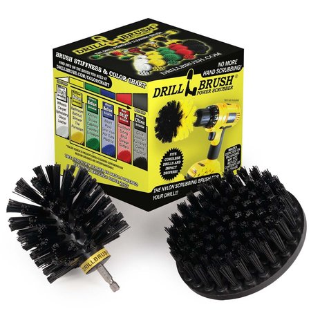 Drillbrush Ultra Stiff Drill powered cleaning brush kit for heavy duty K-S-5O-QC-DB